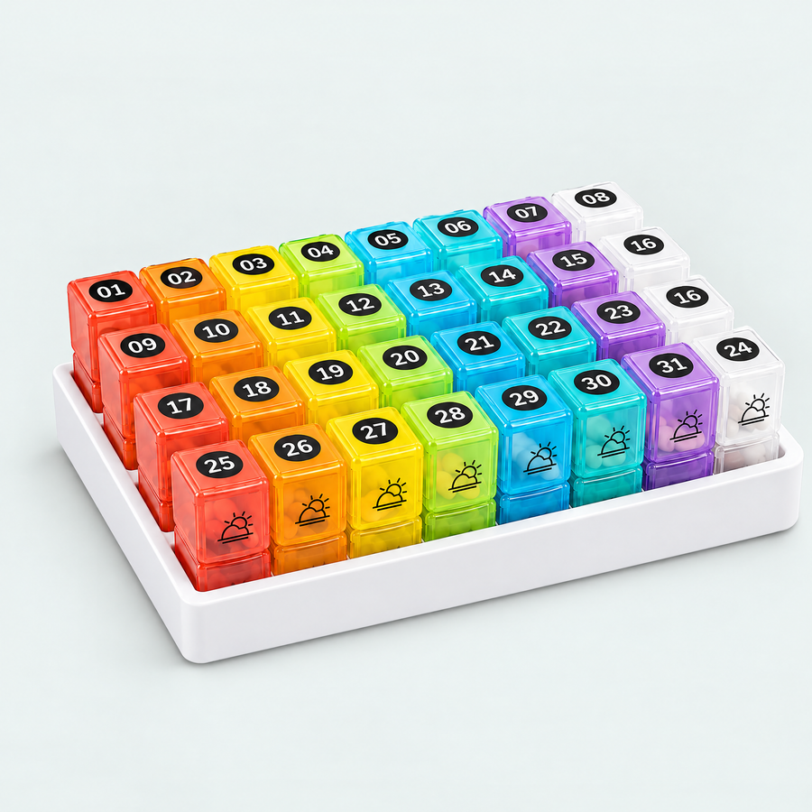 31-Day Monthly Pill Organizer – product photo