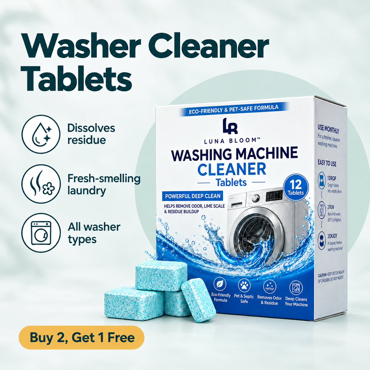 Washer Cleaner Tablets – highlights