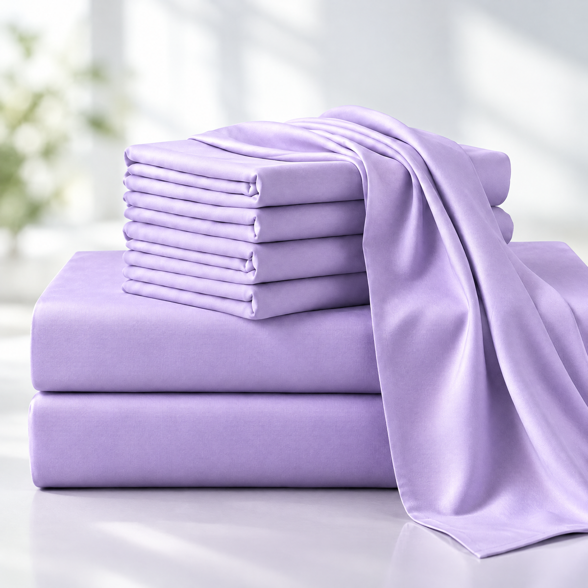 Bamboo Cooling Sheet Set – close-up