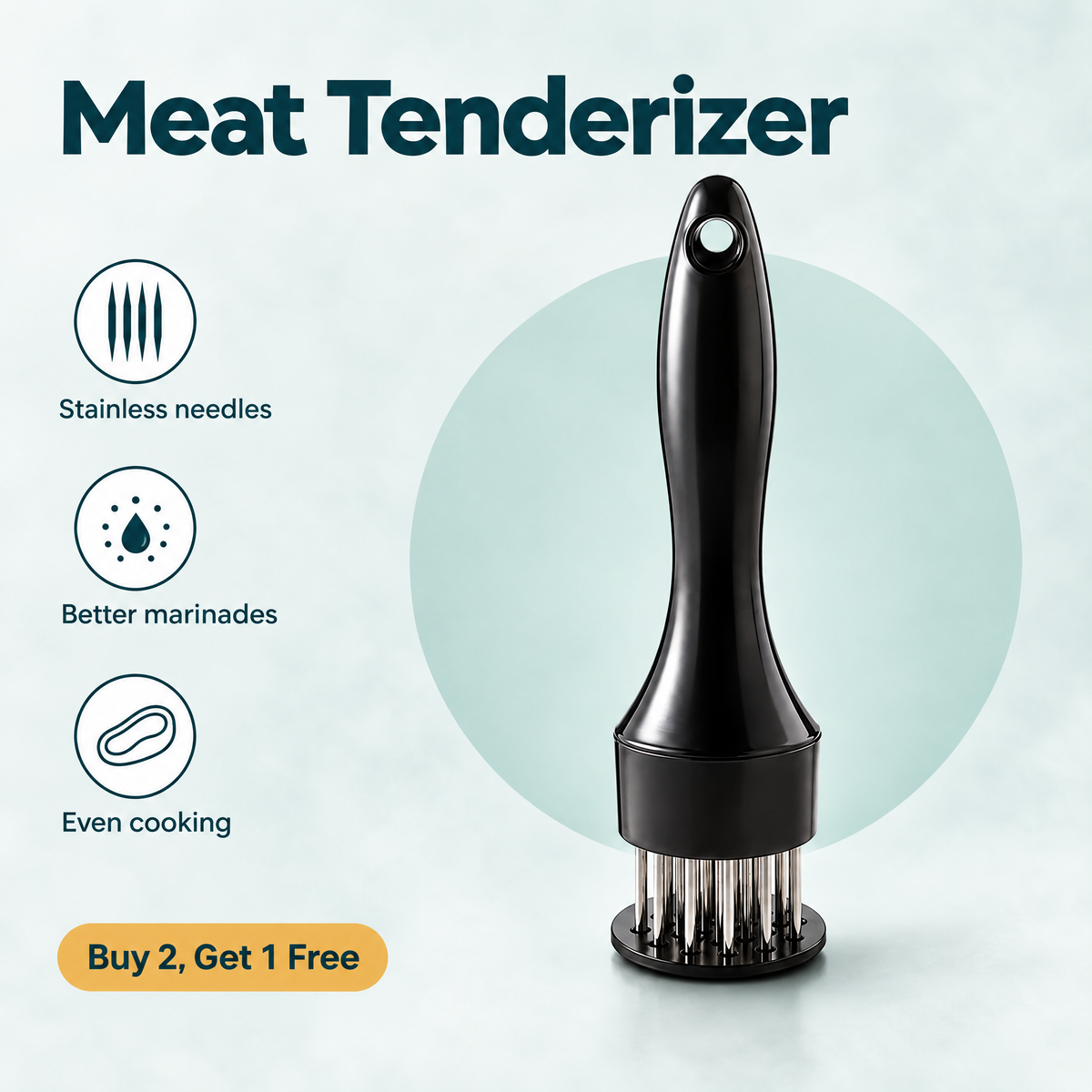 Stainless Steel Needle Meat Tenderizer – highlights