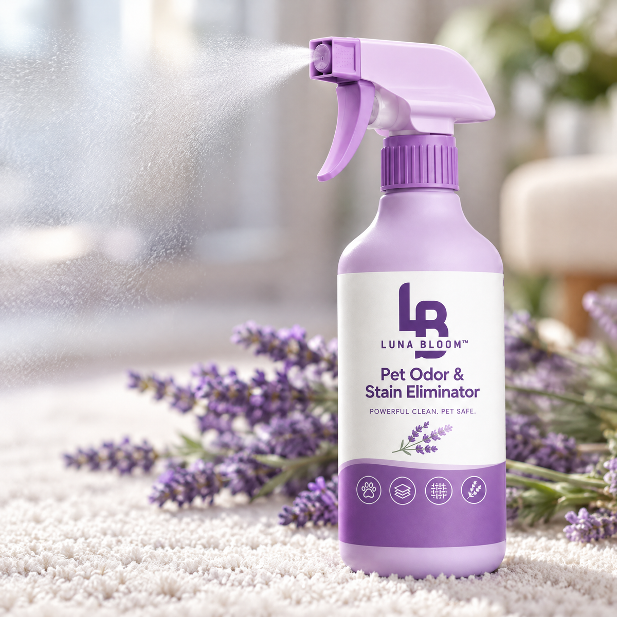 Pet Odor & Stain Eliminator Spray – close-up