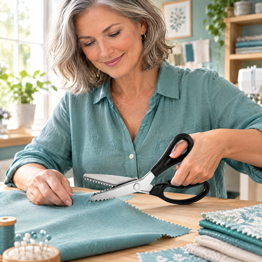Zig Zag Pinking Shears – in use