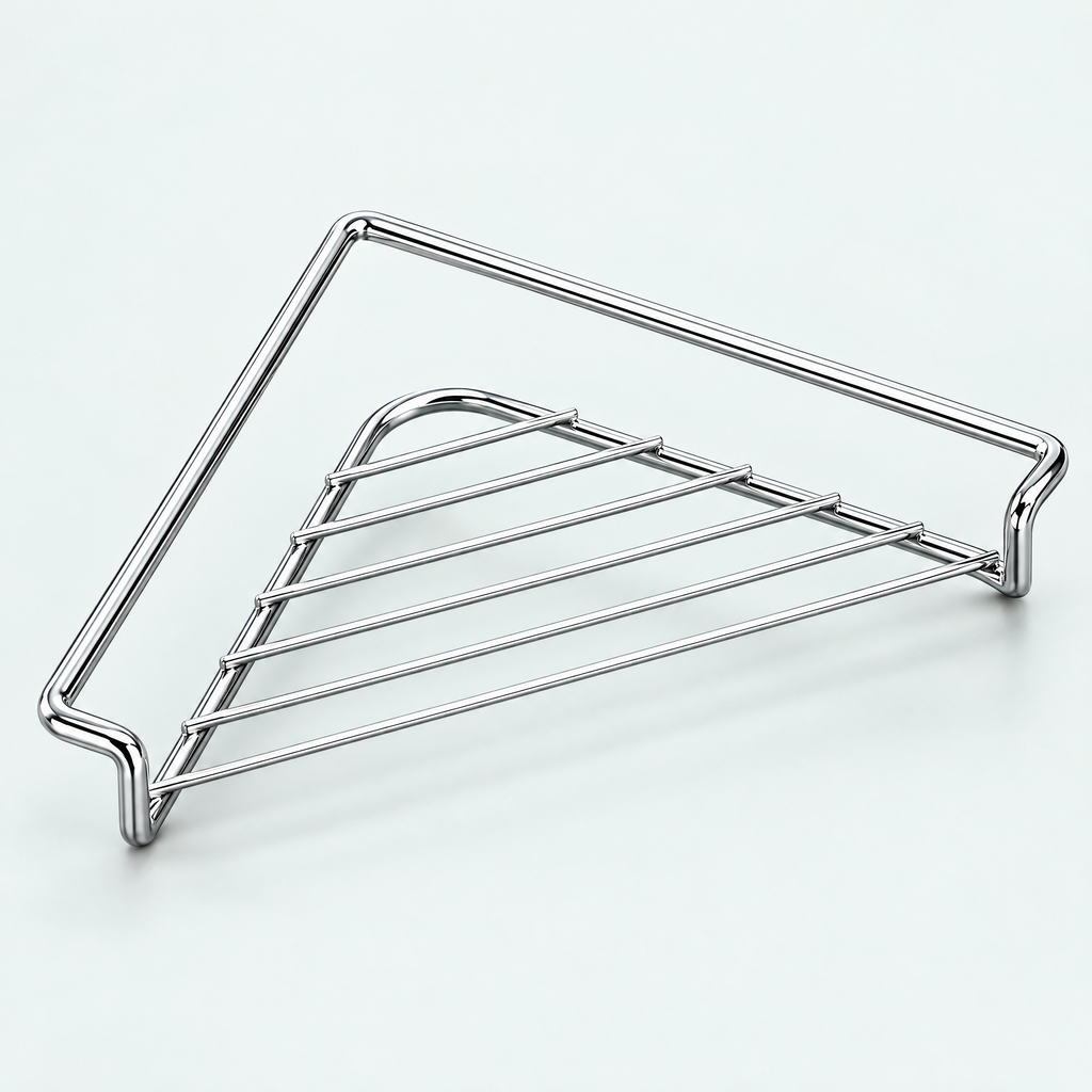 Stainless Steel Corner Sink Shelf – product photo