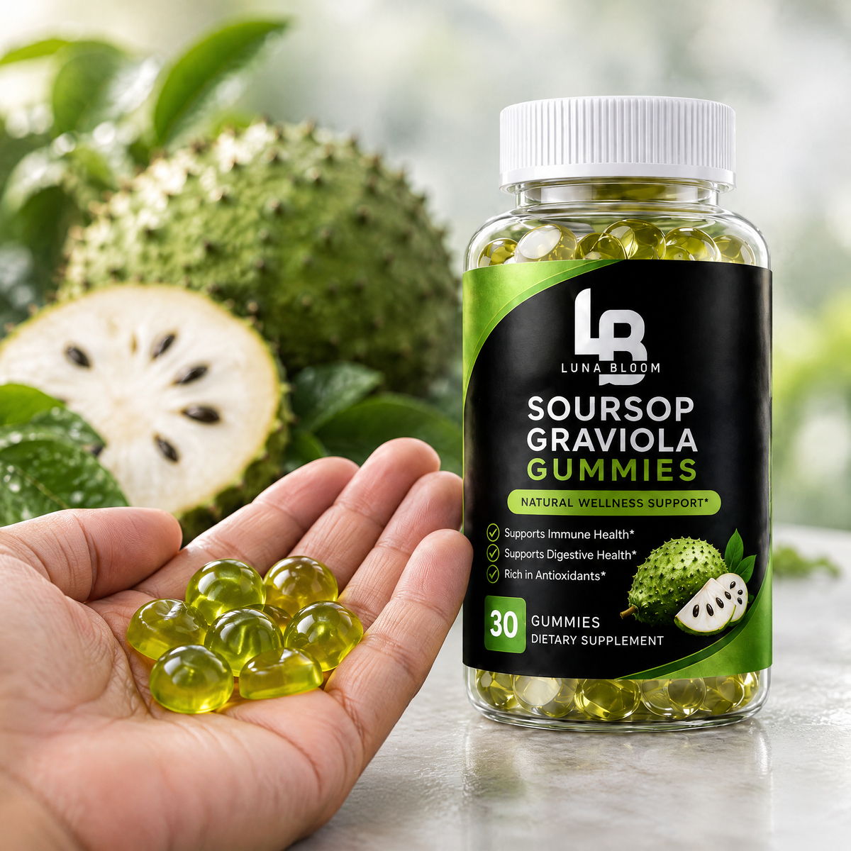 Soursop Graviola Gummies – close-up