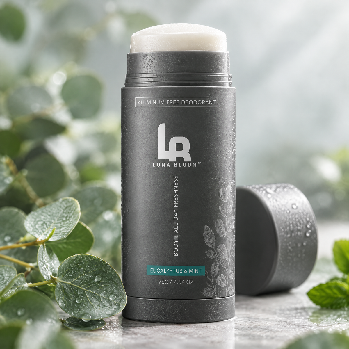Aluminum-Free Unisex Deodorant Stick – close-up