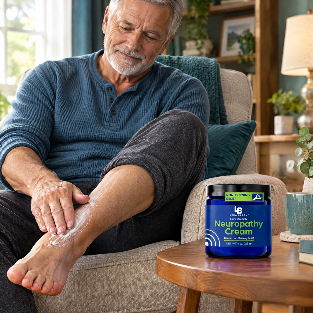 Foot & Leg Comfort Cream – in use