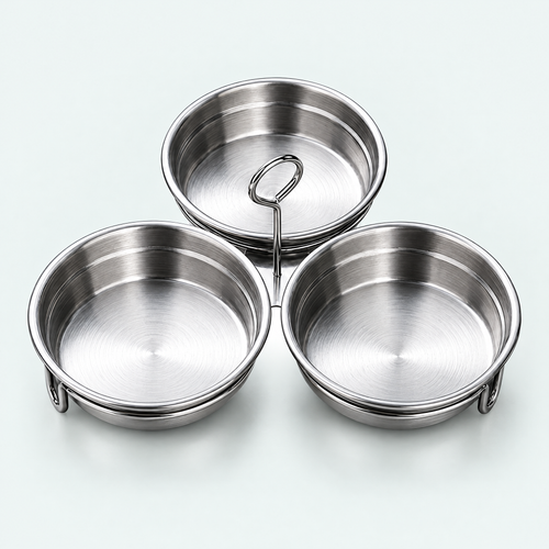 3-Cup Stainless Steel Egg Poacher – product photo