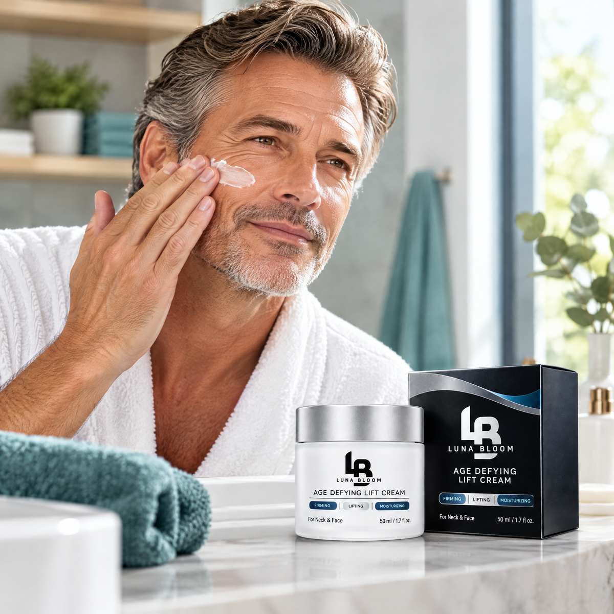 Age-Defying Lift Cream – in use