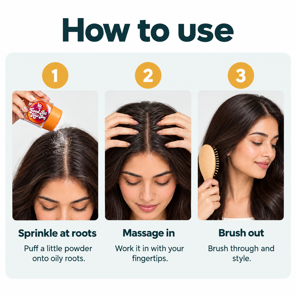 No-Wash Powder Dry Shampoo – how to use