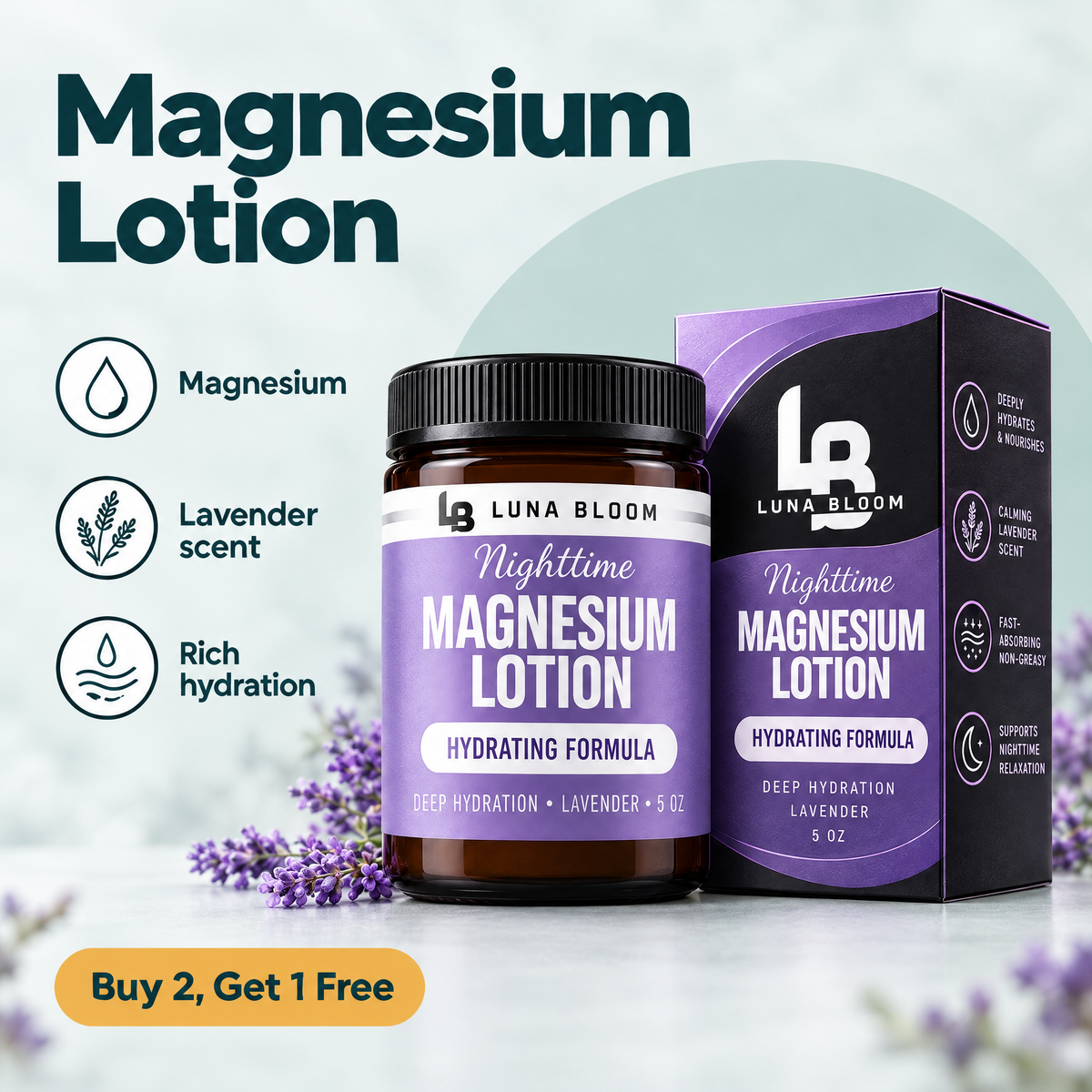 Nighttime Magnesium Lotion – highlights