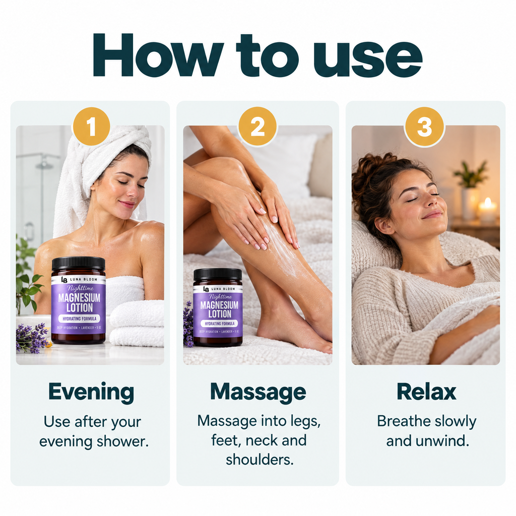 Nighttime Magnesium Lotion – how to use