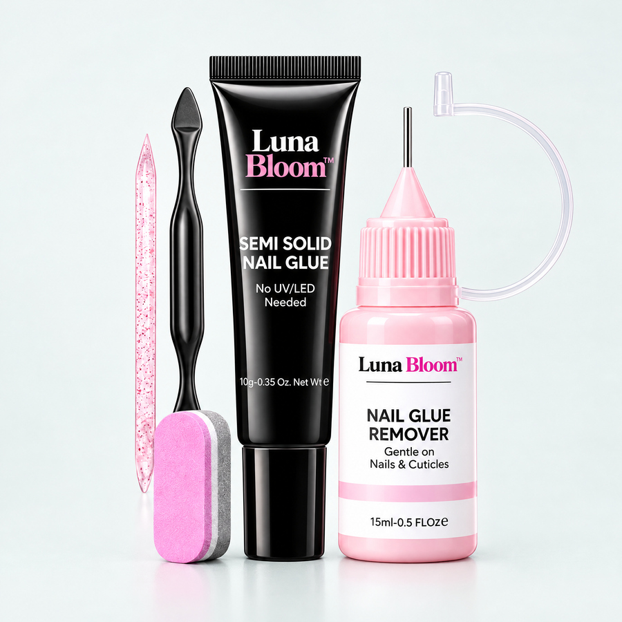 No-Lamp Semi-Solid Nail Glue Kit – product photo